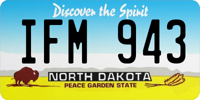ND license plate IFM943