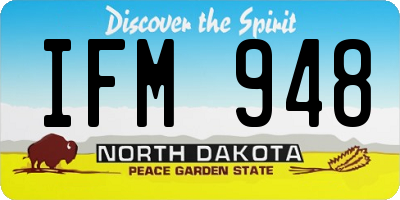 ND license plate IFM948