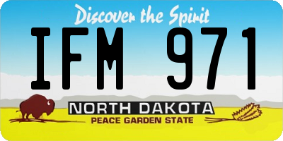 ND license plate IFM971
