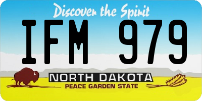 ND license plate IFM979