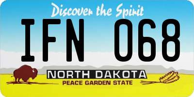 ND license plate IFN068