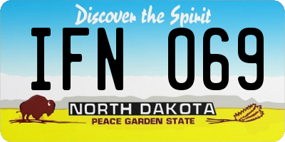 ND license plate IFN069