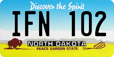 ND license plate IFN102