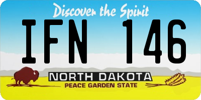 ND license plate IFN146