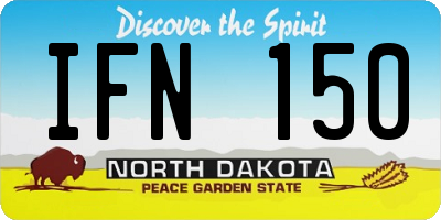 ND license plate IFN150
