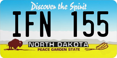 ND license plate IFN155