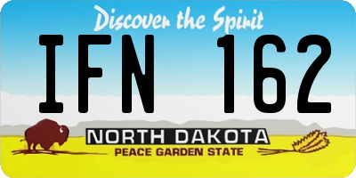 ND license plate IFN162