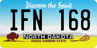 ND license plate IFN168