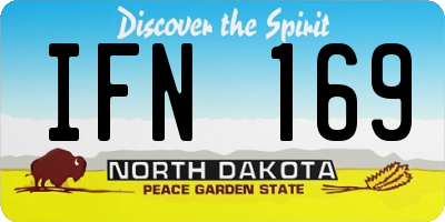 ND license plate IFN169