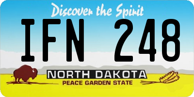 ND license plate IFN248