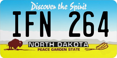 ND license plate IFN264