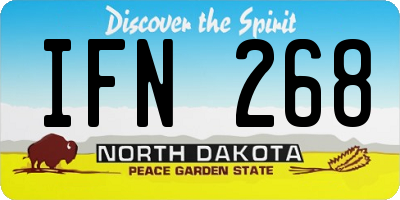 ND license plate IFN268