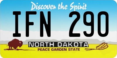 ND license plate IFN290