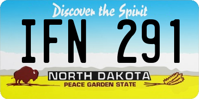 ND license plate IFN291