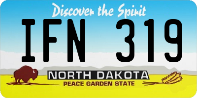 ND license plate IFN319