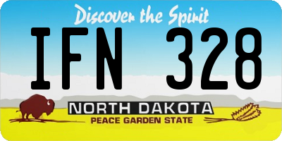 ND license plate IFN328