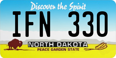 ND license plate IFN330
