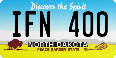 ND license plate IFN400