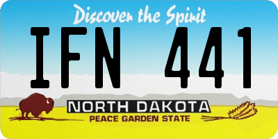ND license plate IFN441