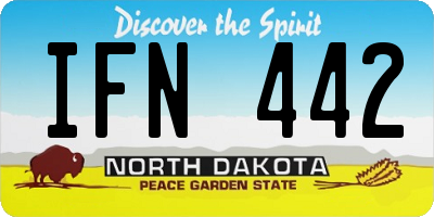 ND license plate IFN442