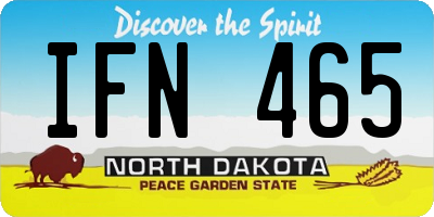 ND license plate IFN465