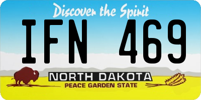 ND license plate IFN469