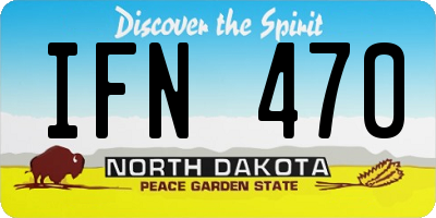 ND license plate IFN470