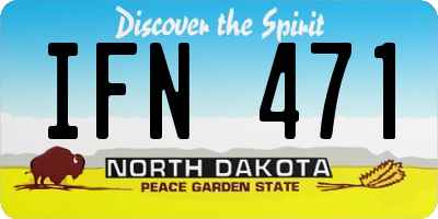 ND license plate IFN471