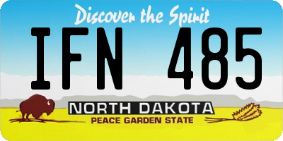 ND license plate IFN485