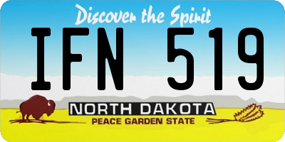 ND license plate IFN519