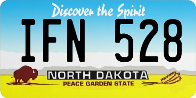 ND license plate IFN528