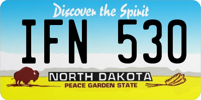 ND license plate IFN530