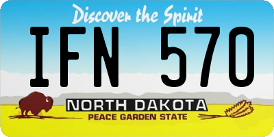 ND license plate IFN570