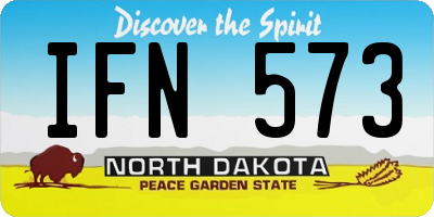 ND license plate IFN573