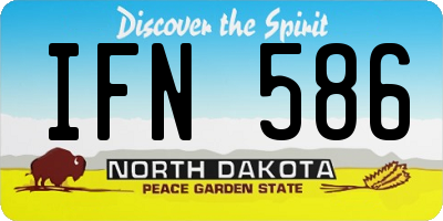 ND license plate IFN586