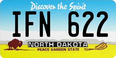 ND license plate IFN622