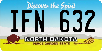 ND license plate IFN632