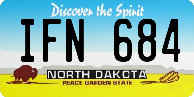ND license plate IFN684