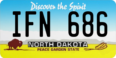 ND license plate IFN686