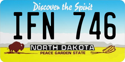 ND license plate IFN746