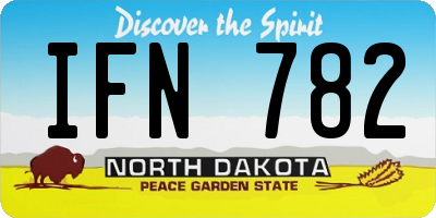 ND license plate IFN782