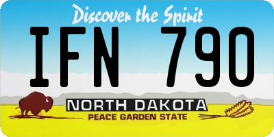 ND license plate IFN790