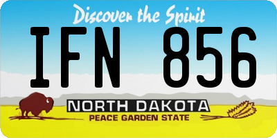 ND license plate IFN856