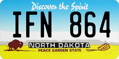 ND license plate IFN864