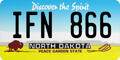 ND license plate IFN866