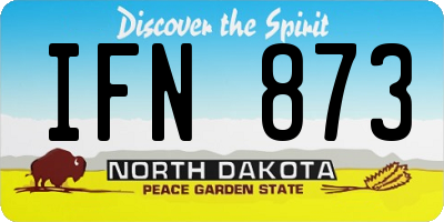ND license plate IFN873