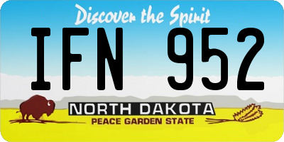 ND license plate IFN952