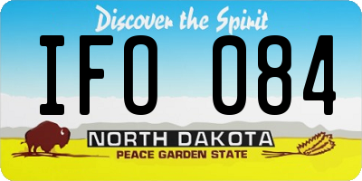 ND license plate IFO084