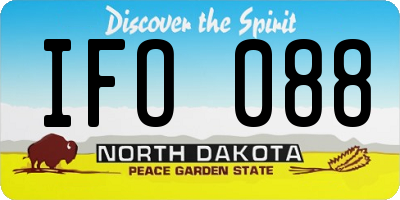 ND license plate IFO088
