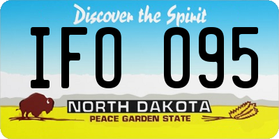ND license plate IFO095